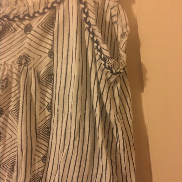 Lucky Brand Boho Pleated Tank W/ Braided Detailing: S - Picture 6 of 6